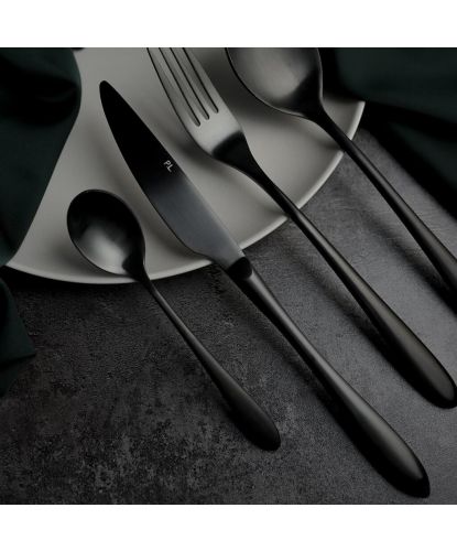 Вилка столовая 21,5 см матовый черный PVD Alessi-Black P.L. [12] (5)