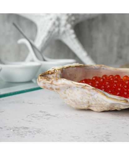 Блюдо для подачи 12,6*6,6 см h3,2 см 15 мл Pearl Shell Frutti di Mare P.L. [1] (6)