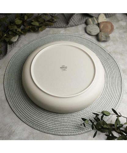 Тарелка c бортом d 21,5 см h3,6 см Light Grey Noble [4] (6)