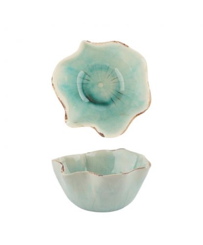 Салатник 450 мл 14*13,8 см h7 см Sea Blue Flower Frutti di Mare P.L. [1] (2)