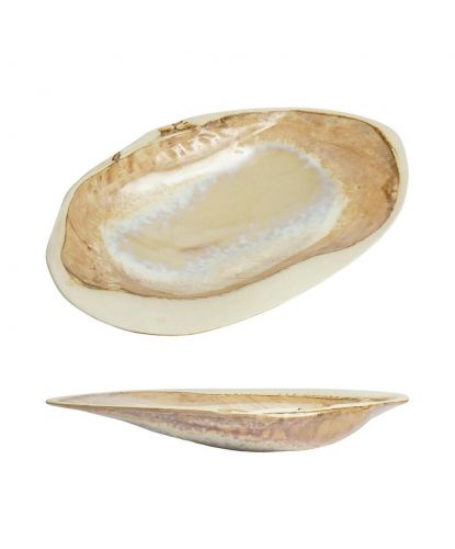Блюдо овальное 32,5*20 см h7 см 100 мл Pearl Shell Frutti di Mare P.L. [1] (6)