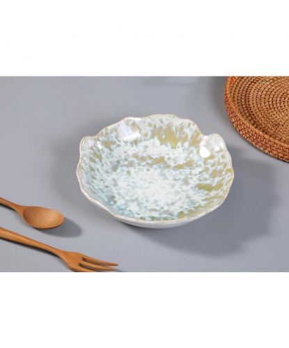 Салатник 500 мл d 22 см h5,5 см Crush Gray Spots Light Green Frutti di Mare P.L. [1] (2)