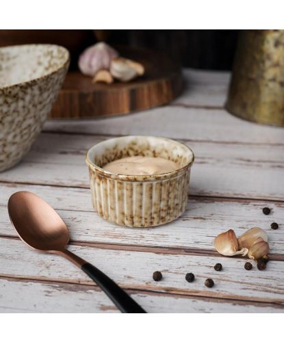 Соусник 90 мл d 7 см h4 см круглый Рамекин Brown Spider Silk P.L. Proff Cuisine [12] (3)