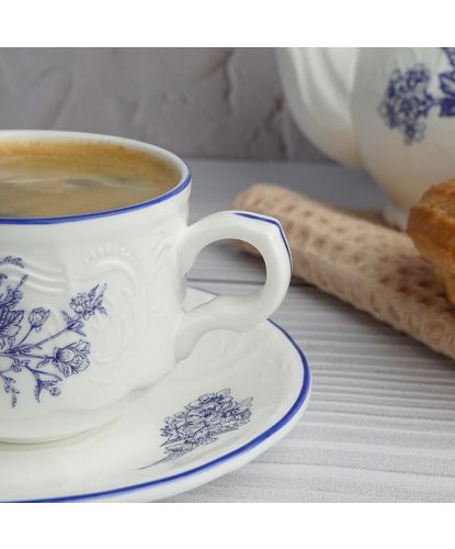 Кофейная пара 120 мл d 6,7 см h5,5 см Sea Flower P.L. Proff Cuisine [6] (6)