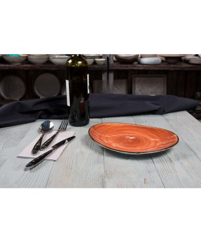 Тарелка 24,5*20 см Brown Shore Fusion P.L. Proff Cuisine [4] (4)