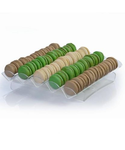 Подставка для "Macarons" 31,5х32,5см h6,5см, 5 полос, пластик, прозрачная AG05801 (1)