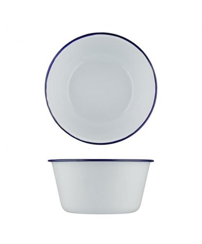 Салатник 1500 мл d 18,6 см h9,4 см Blue Rim эмалированая сталь SUNNEX [1] (2)