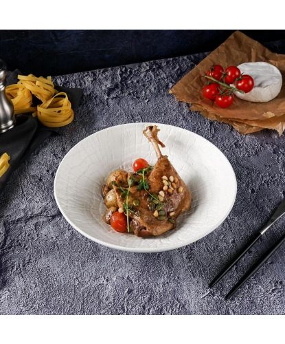 Салатник 1000 мл d 24 см h5,7 cм White Raw Wood P.L. Proff Cuisine [4] (2)