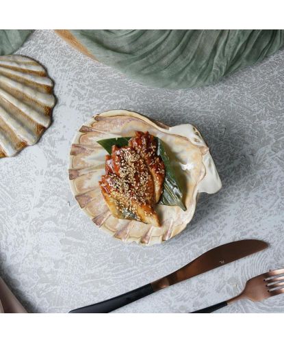 Блюдо для подачи 15*15 см h5,5 см 125 мл Pearl Shell Frutti di Mare P.L. [1] (19)