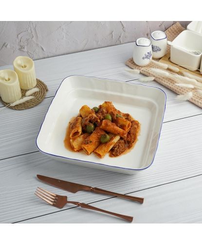 Салатник 1800 мл 25*25 см h6 см квадратный Sea Flower P.L. Proff Cuisine [6] (5)