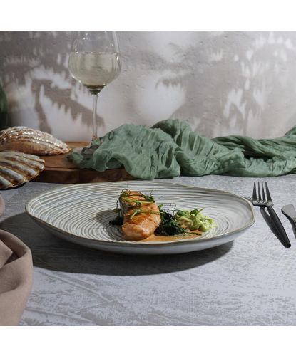 Тарелка 25 см h3 см Gray Whirlpool Frutti di Mare P.L. [4] (3)