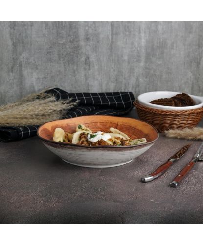 Салатник 925 мл 21,6*21 см h5,1 см Wood Fusion P.L. Proff Cuisine [6] (4)