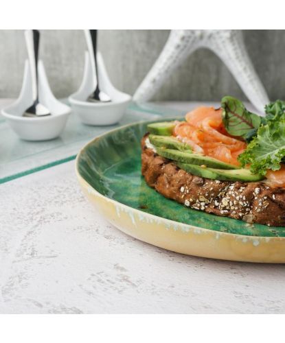 Тарелка с бортом d 22 см h2,7 см Green Frutti di Mare P.L. [1] (8)