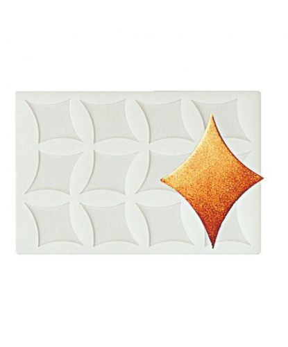 Форма кондитерская "Ромб" 12 ячеек 50*40 мм силикон P.L. (2)