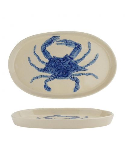Блюдо овальное 29*18 см h2,5 см Crab Northern Blue Gray Frutti di Mare P.L. [1] (3)