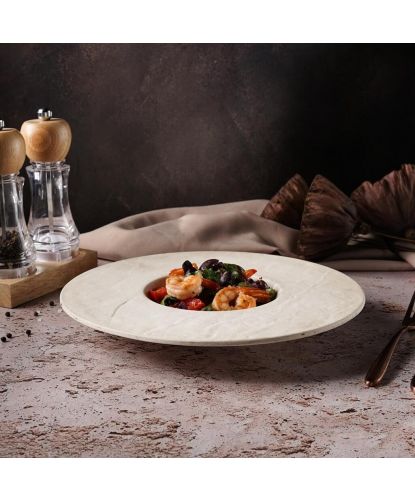 Тарелка глубокая 250 мл d 28 см для пасты, для супа Elephant Ivory P.L. Proff Cuisine [3] (4)