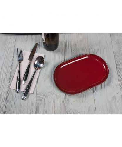 Блюдо овальное 25*16*2,4 см Evolution Dark Red P.L. Proff Cuisine [1] (6)