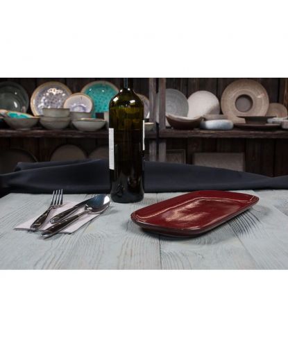 Блюдо овальное 29,2*14*2 см Evolution Dark Red P.L. Proff Cuisine [1] (2)