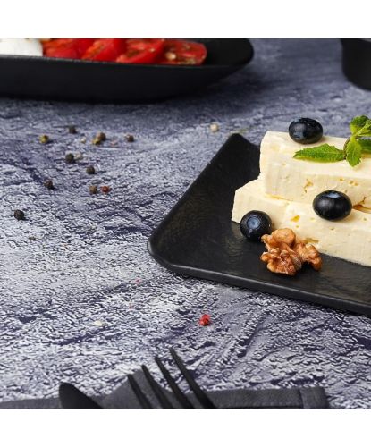 Блюдо прямоугольное 26*13 см h1,6 см с бортами Side Up2 Black Raw Stellar P.L. Proff Cuisine [4] (5)