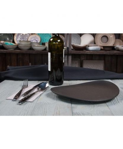 Блюдо овальное 29*20 см h3 см Side Up Smooth Black Raw Stellar P.L. Proff Cuisine [3] (2)