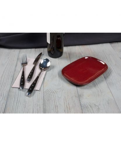 Блюдо овальное 20*13*1,9 см Evolution Dark Red P.L. Proff Cuisine [1] (4)