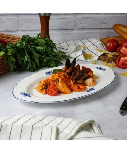 Блюдо овальное 35,2*22,4*2,5 см Blue Flower P.L. Proff Cuisine [1] (3)