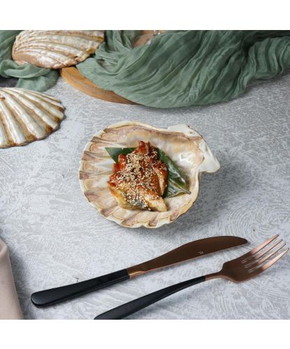 Блюдо для подачи 15*15 см h5,5 см 125 мл Pearl Shell Frutti di Mare P.L. [1] (17)