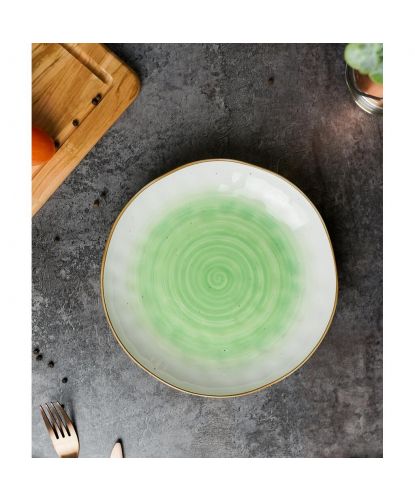 Салатник 450 мл d 21,5 см h3,8 см зеленый фарфор "The Sun Eco" P.L. Proff Cuisine [6] (2)