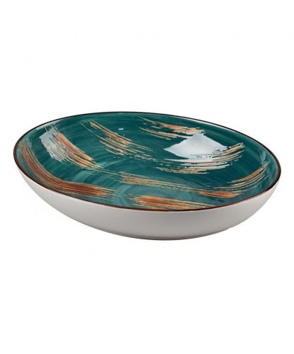 Салатник 700 мл 25*16 см h6,3 см Texture Dark Green P.L. Proff Cuisine [1] (2)