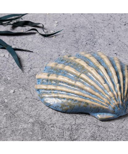 Блюдо для подачи 13*12,5 см h3 см Shell Northern Blue Frutti di Mare P.L. [1] (8)