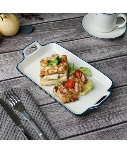 Блюдо прямоугольное 28,7*16,4 см h2,8 см 560 мл с ручками Bakery Fusion P.L. Proff Cuisine [6] (3)