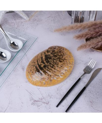Салатник 365 мл 19*14,5 см h5 см Light Pearl Ammonite Shell Frutti di Mare P.L. [1] (8)
