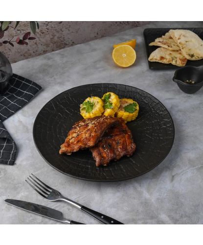Тарелка d 27 см h2,5 см Black Raw Wood P.L. Proff Cuisine [4] (2)