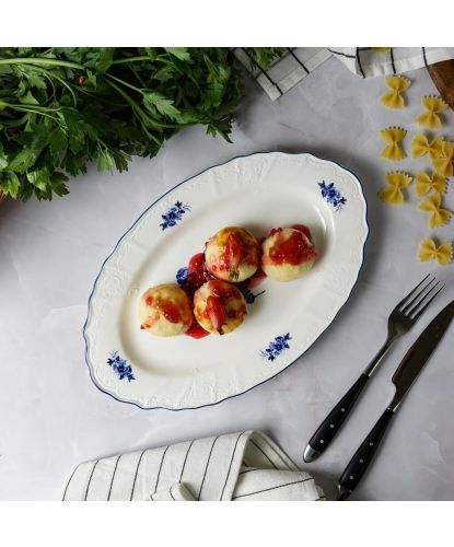 Блюдо овальное 30,6*19,4*2,3 см Blue Flower P.L. Proff Cuisine [1] (4)