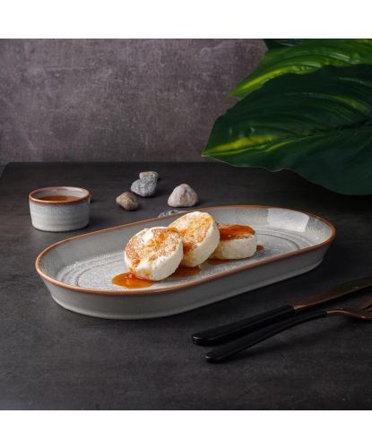 Блюдо овальное 30*16,5 см h3 см Evolution Mont Blanc P.L. Proff Cuisine [3] (6)