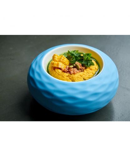 Блюдо для подачи 22,5 см 500 мл бело-голубое "Shine" P.L. Proff Cuisine [1] (4)