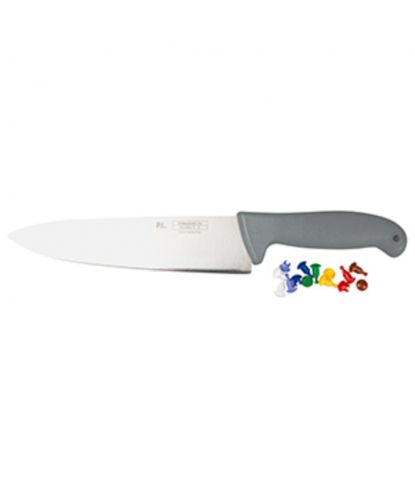Нож поварской 20 см с цветными кнопками PRO-Line серая ручка P.L. Proff Cuisine (1)