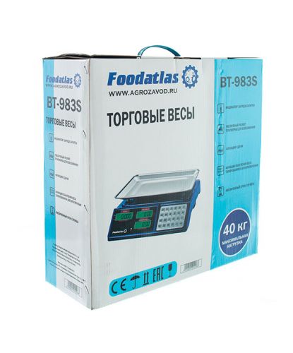 Торговые весы Foodatlas 40кг/2гр ВТ-983S (10)