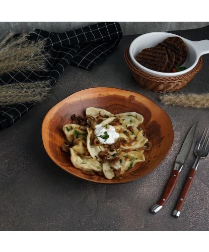 Салатник 1100 мл d 23 см h5,1 см Wood Fusion P.L. Proff Cuisine [4] (3)