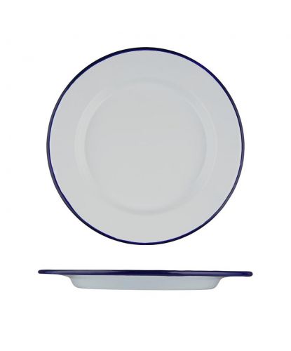 Тарелка d 17,9 см h1,5 см Blue Rim эмалированая сталь SUNNEX [1] (3)