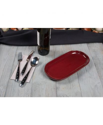 Блюдо овальное 29,5*14*2,6 см Evolution Dark Red P.L. Proff Cuisine [1] (5)