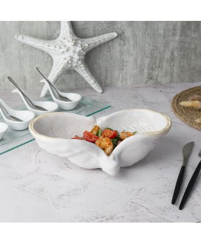 Салатник 325 мл 24,5*16 см h7 см Gray Shell Frutti di Mare P.L. [1] (4)