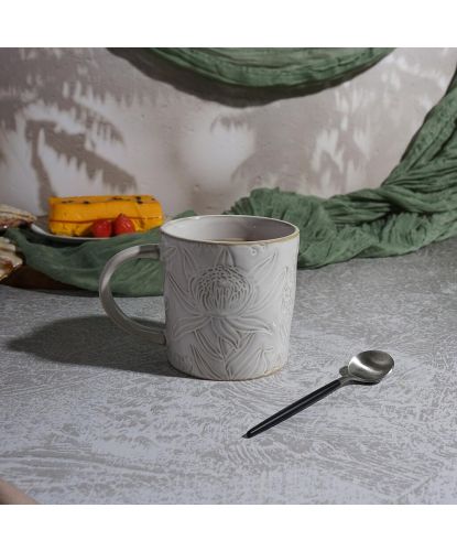 Кружка 350 мл d 9 см h9 см Gray Rock Flowers Frutti di Mare P.L. [6] (4)