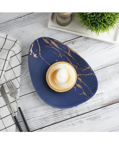Тарелка 24,5*18 см Blue Gold P.L. Proff Cuisine [1] (5)
