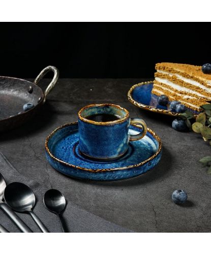 Чашка 100 мл кофейная d 6 см h5,2 см Aqua Blue P.L. Proff Cuisine [6] (3)