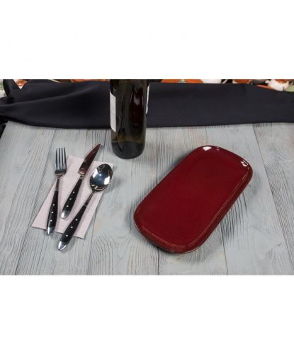 Блюдо овальное 29,2*14*2 см Evolution Dark Red P.L. Proff Cuisine [1] (5)