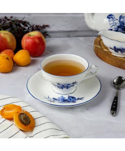 Чайная пара 240 мл d 10,4 см h6,4 см Blue Flower P.L. Proff Cuisine [6] (3)