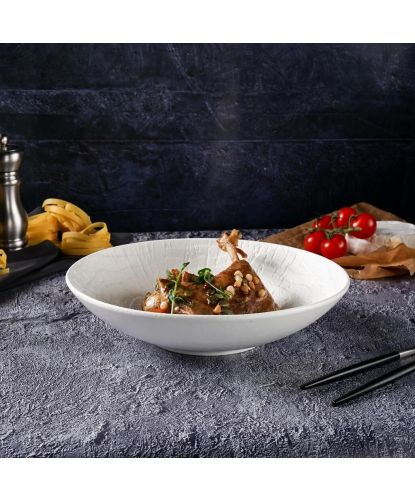 Салатник 1000 мл d 24 см h5,7 cм White Raw Wood P.L. Proff Cuisine [4] (3)