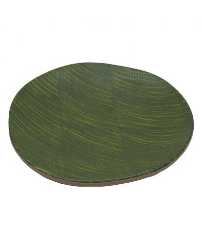 Блюдо 20,5*3 см круглое Green Banana Leaf пластик меламин P.L. Proff Cuisine (3)