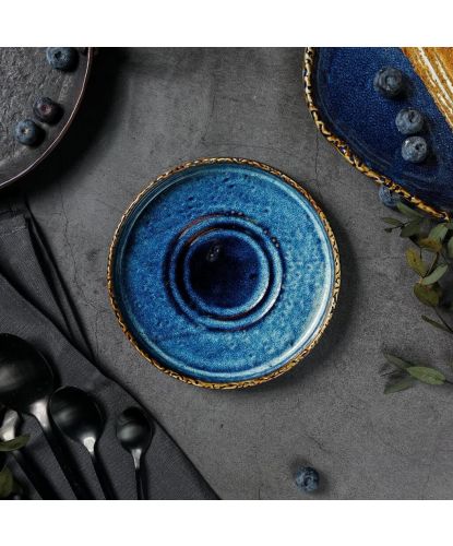 Блюдце d 14,1 см h 2,1 см для чашки арт. 81222289/81222290 Aqua Blue P.L. Proff Cuisine [6] (5)